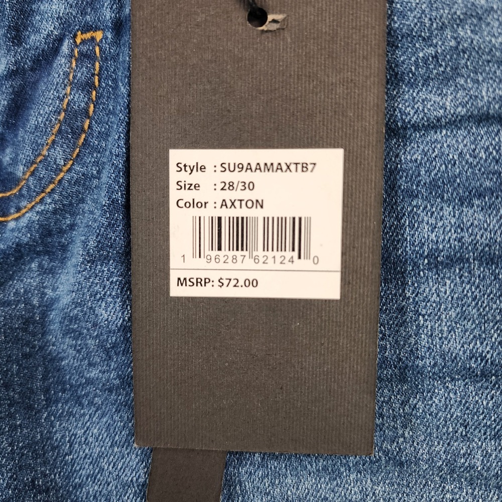 Steve's Jeans Tully Stretch Slim Fit 28x30 Axton Blue Medium Wash 42MWXPT NWT - Picture 7 of 11